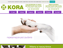 Tablet Screenshot of lecznica-kora.pl